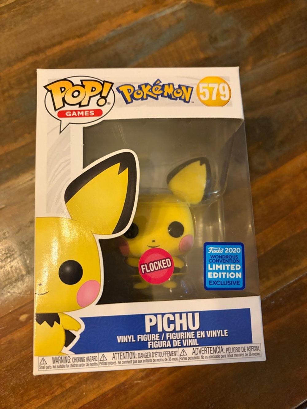 SOLD Funko Pichu Flocked Vinyl Figure - Yellow with Pink Cheeks